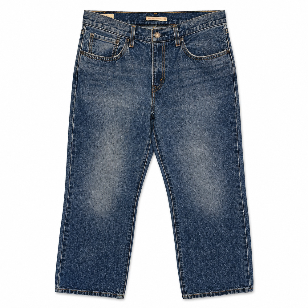 Levis Jeans Womens Size 30 Blue Middy Ankle Bootcut Mid-Rise Distressed Big E